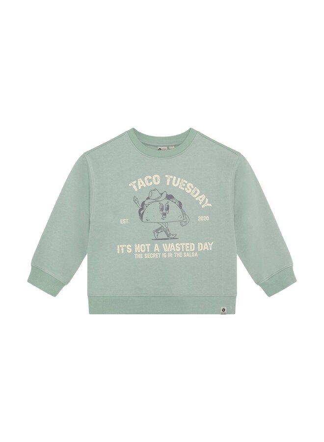 Oversized Sweater Print 920338 | Green (9165) S26