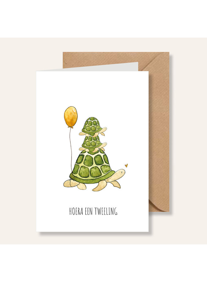 Kaart | Schildpadjes Tweeling