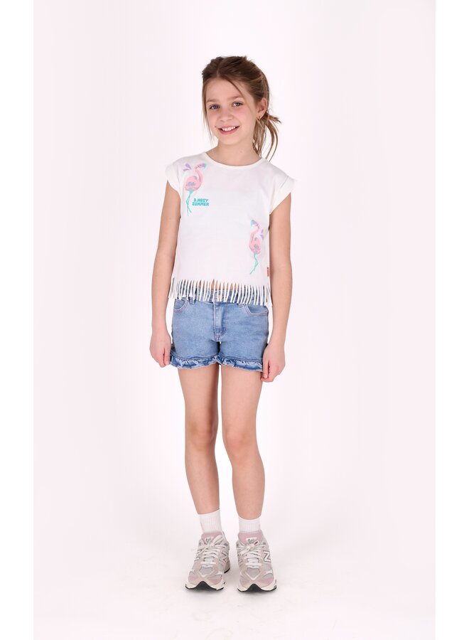 B.Nosy girls T-shirt fringe Tikki Y602-5435 | Cotton (012)