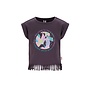 B.Nosy girls T-shirt fringe Tikki Y602-5435 | Old Grey (034)