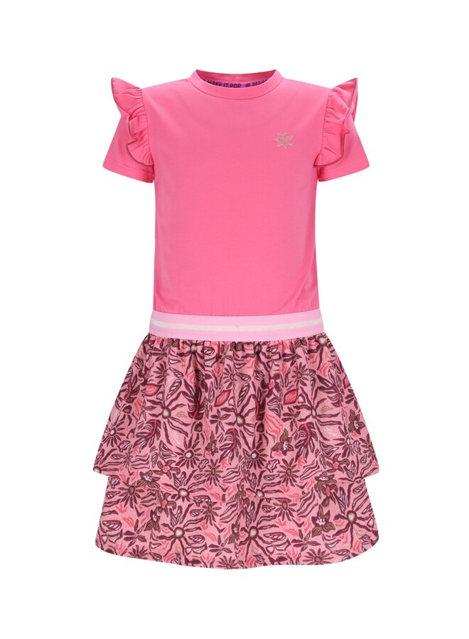 B.Nosy girls dress Dua Y602-5814 | Pink Lemonade (261)