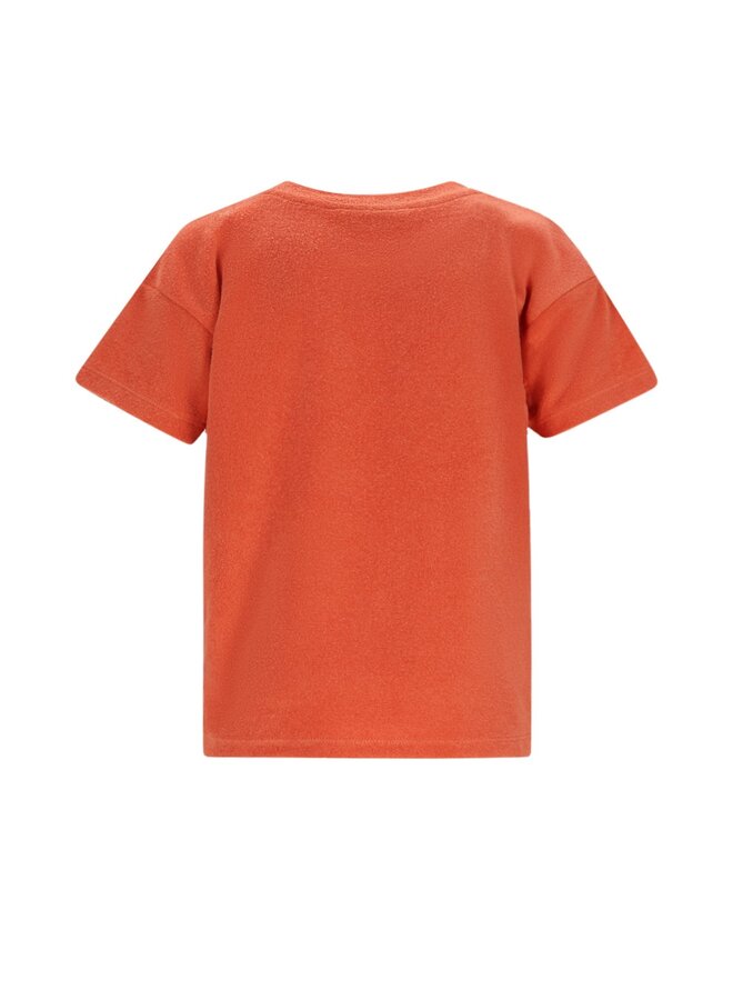 Edin Flo boys terry towling tee F602-6409 | Orange (273)