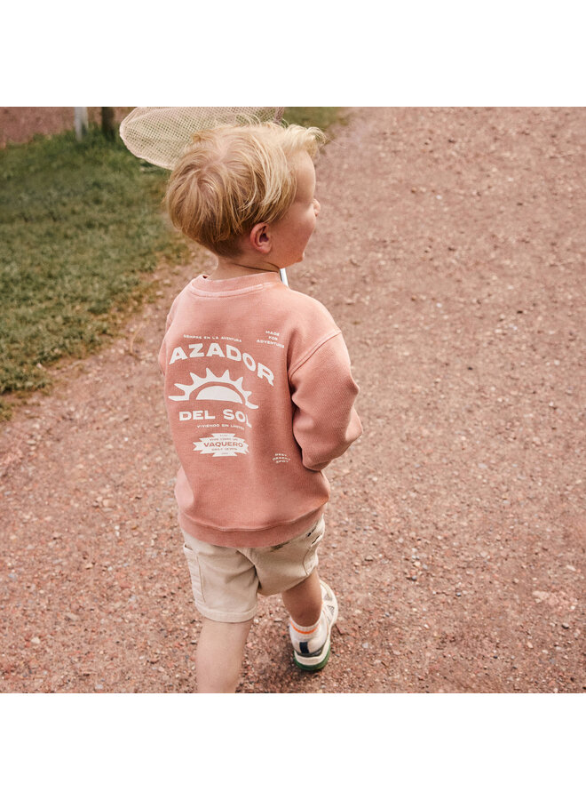 Oversized Sweater Backprint 920336 | Brown (3328) S26