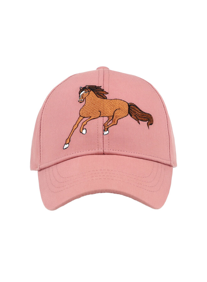 KIDS-cap, horse, embroidery 63503-174376 | ash rose (24)