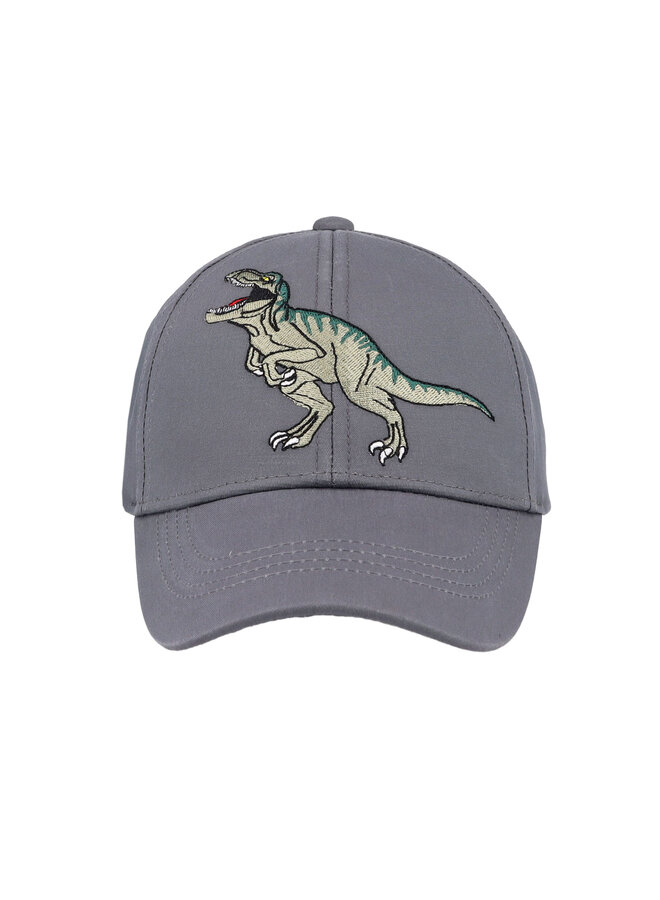 KIDS-cap, dino, embroidery 63503-174476 | grau-blau (40)