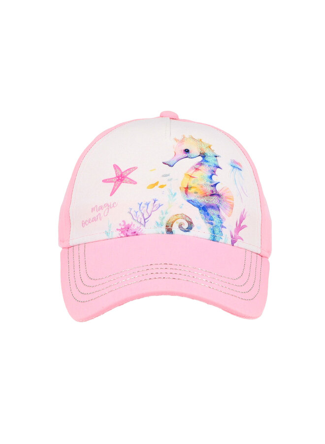 KIDS GIRL-cap seahorse 63503-175900 | rosa/weiß (3001)