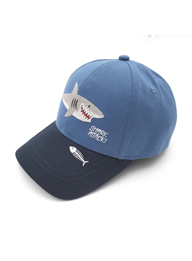 KIDS BOY-cap, "shark" 63503-149776 | denim (40)