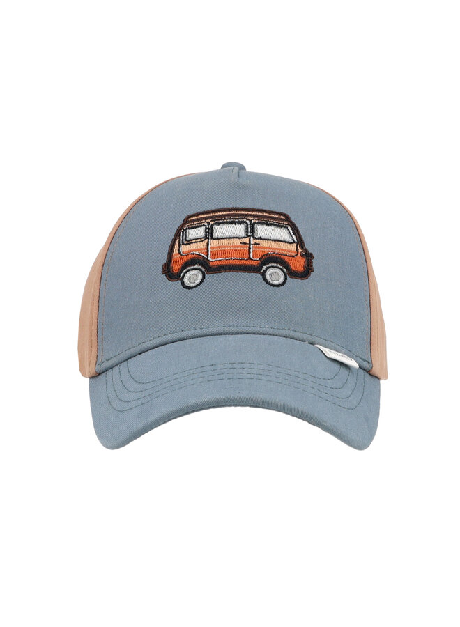 KIDS BOY-cap, camping bus 63503-174776 | blue/braun (6313)
