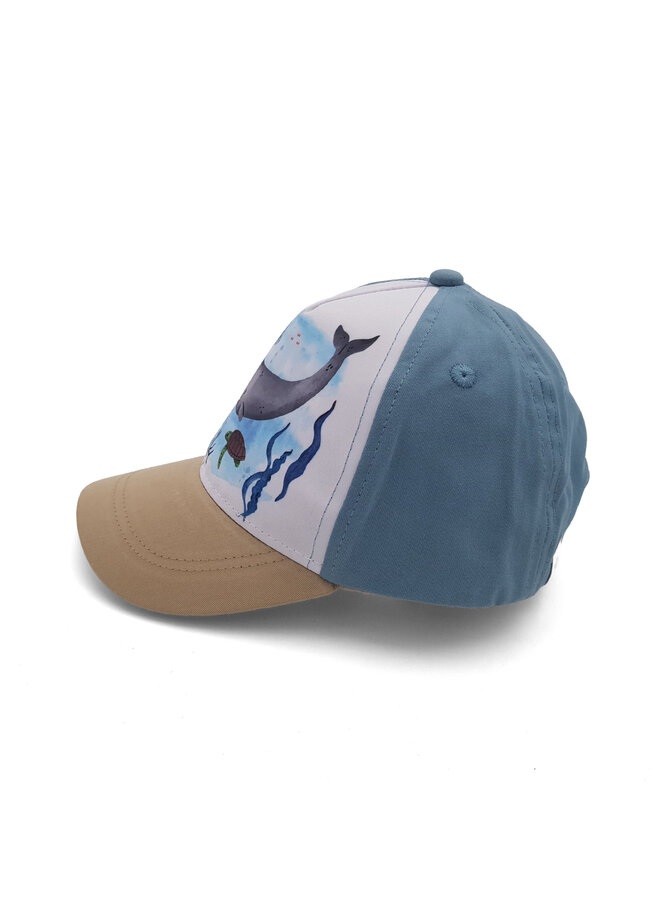 MINI BOY-cap whale 63503-169600 | blue washed (63)