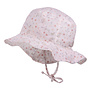 BABY GIRL-hat, linen mix,bands 64500-159800 | wollweiß-blümchen (38)