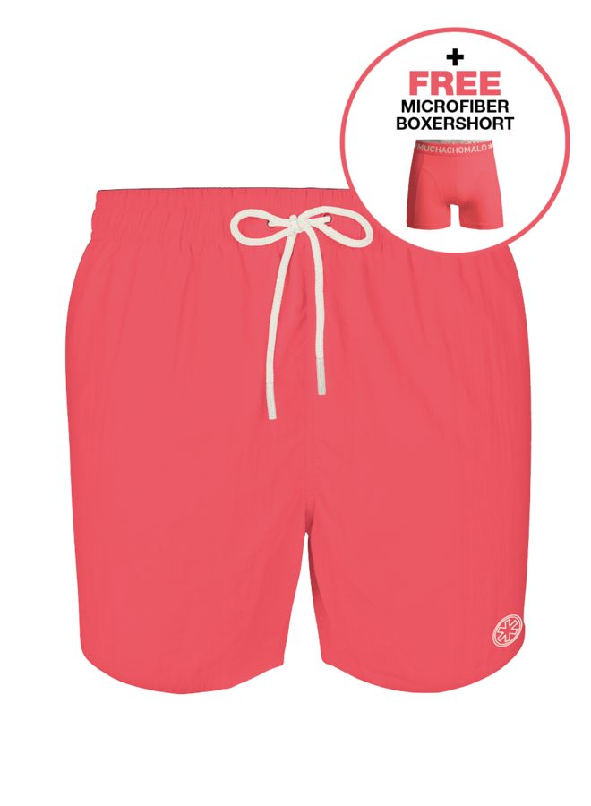 Boys Swimshort Solid | Neon Pink