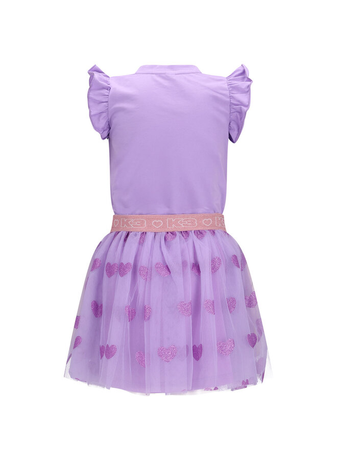 Danja K3 dress with mesh skirt Y604-5842 | Lavendula (630)