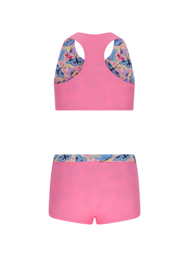 B.Nosy K3  girls reversible bikini with print Y604-5055 | Sachet Pink (226)