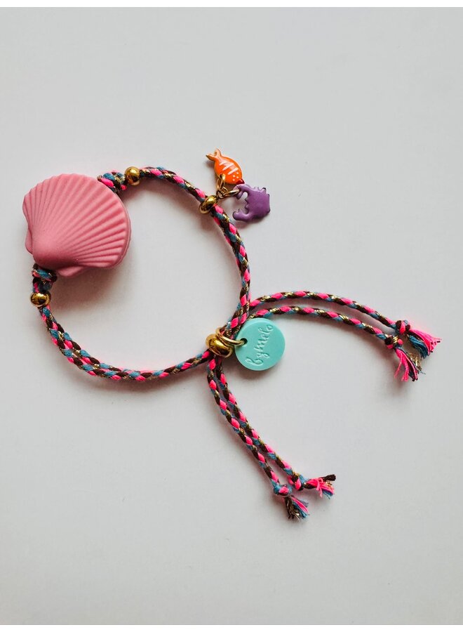 Armbandje | Schelp Roze