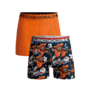 Boys 2-Pack Boxer Shorts + Free Keyhanger | Dutchlion Print/Orange
