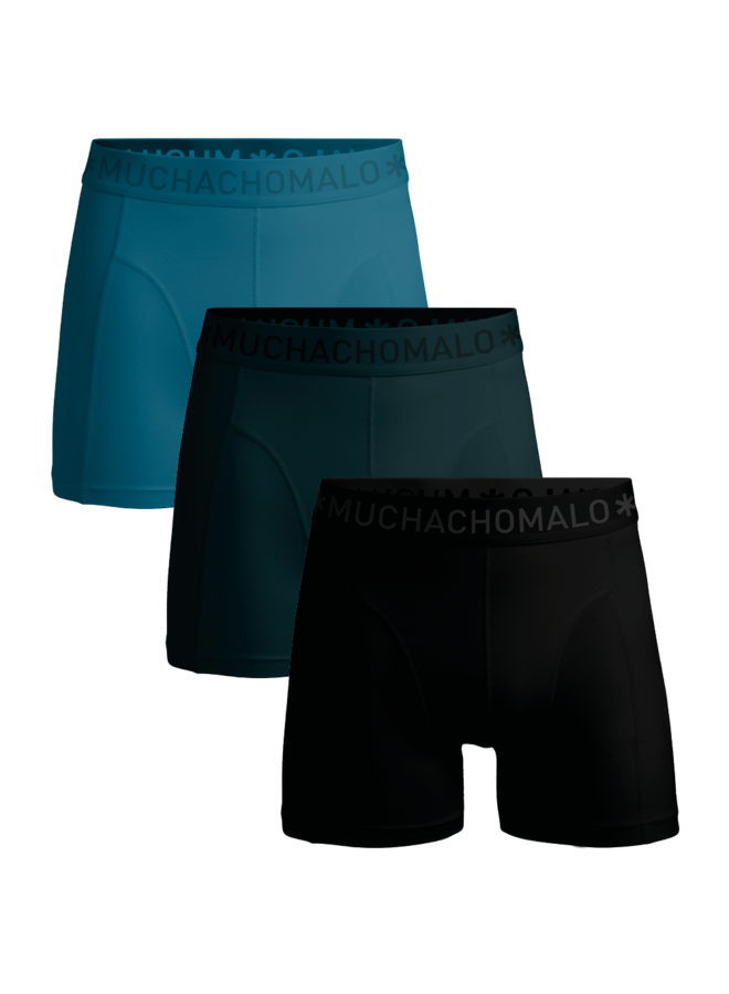 Boys 3-Pack Boxer Shorts Solid | Black/Blue
