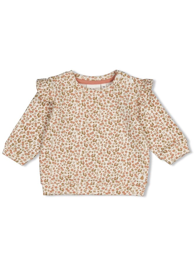 Sweater AOP - Fall in Love 51602811 | Offwhite (600)