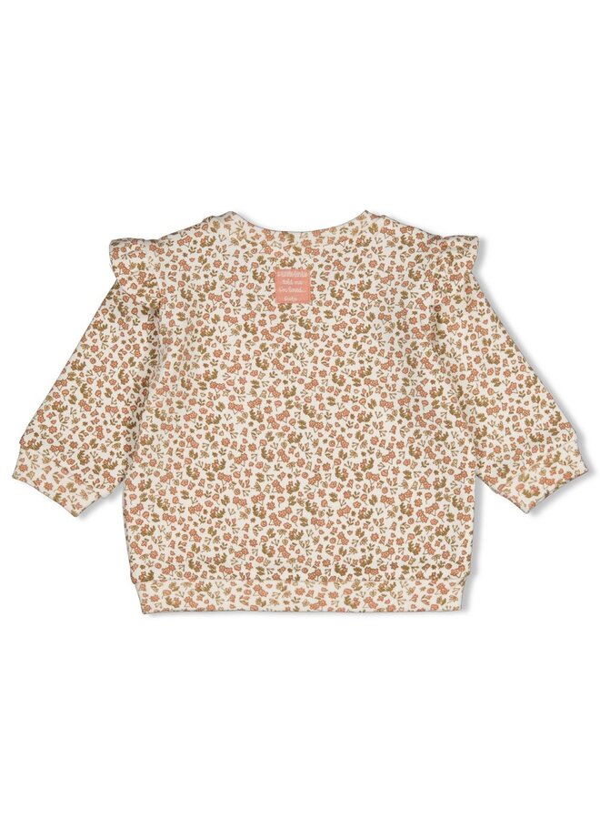 Sweater AOP - Fall in Love 51602811 | Offwhite (600)