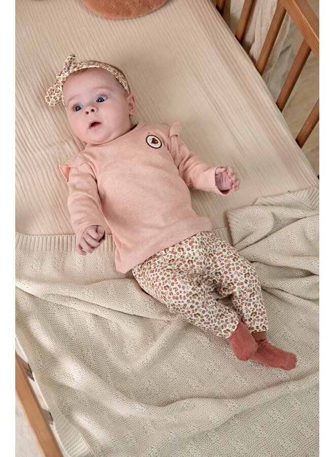 Longsleeve rib - Fall in Love 51602810 | Roze melange (190)
