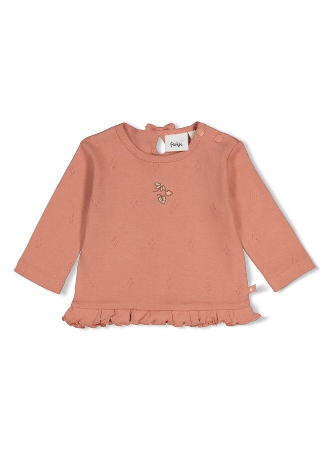 Longsleeve pointelle rib - Fall in Love 51602808 | Roze (150)
