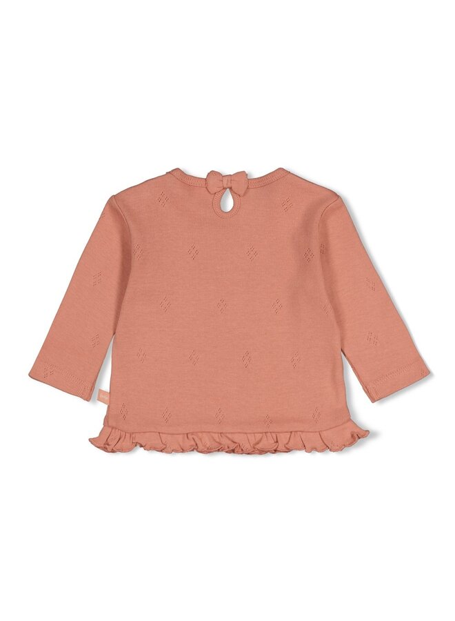 Longsleeve pointelle rib - Fall in Love 51602808 | Roze (150)