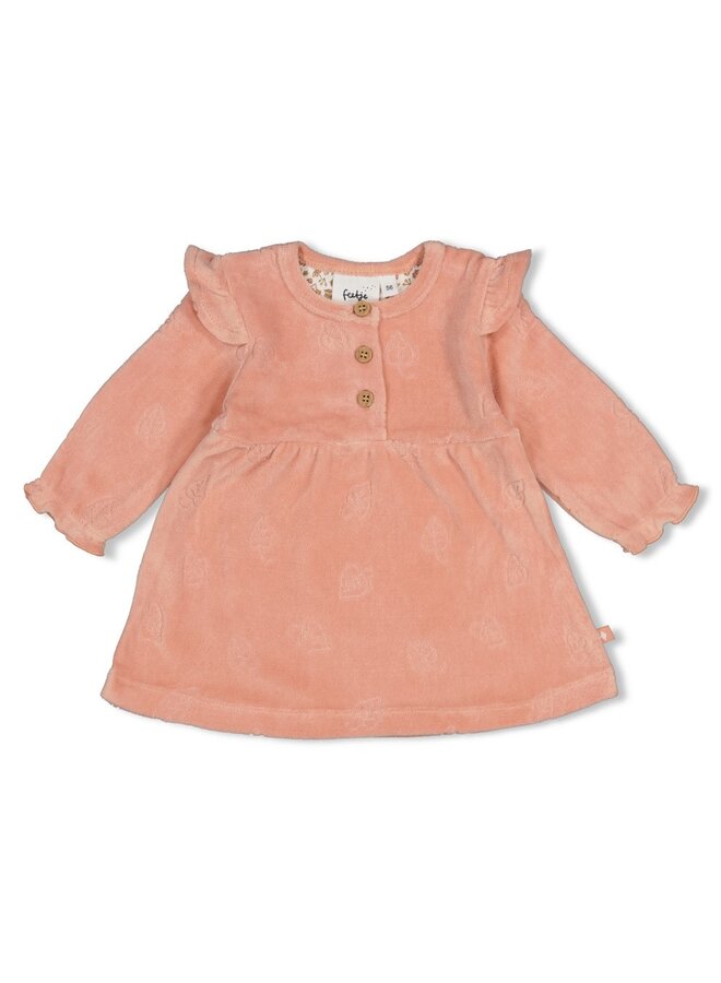 Jurk velours AO - Fall in Love 51400591 | Roze (150)