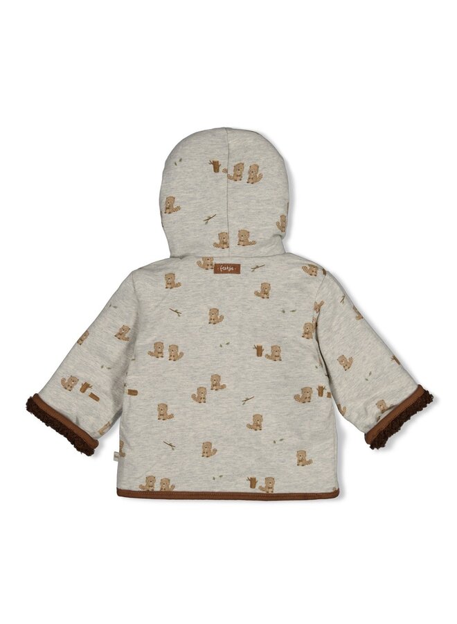 Omkeerbaar teddy jasje met capuchon - Tiny Timber Tales 51800364 | Bruin (400)