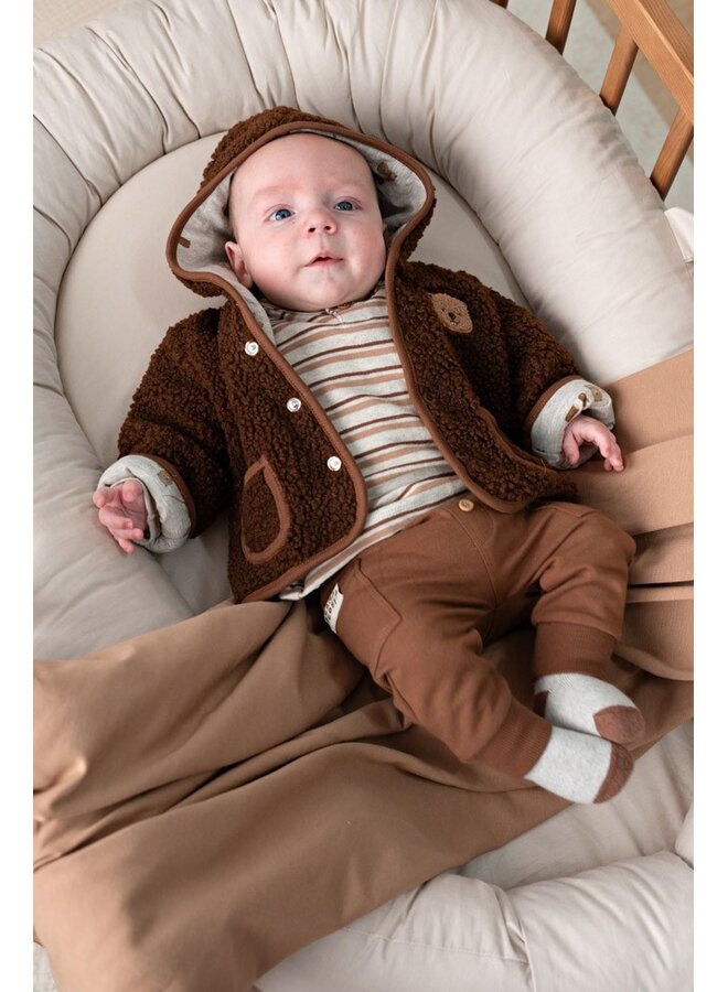 Omkeerbaar teddy jasje met capuchon - Tiny Timber Tales 51800364 | Bruin (400)