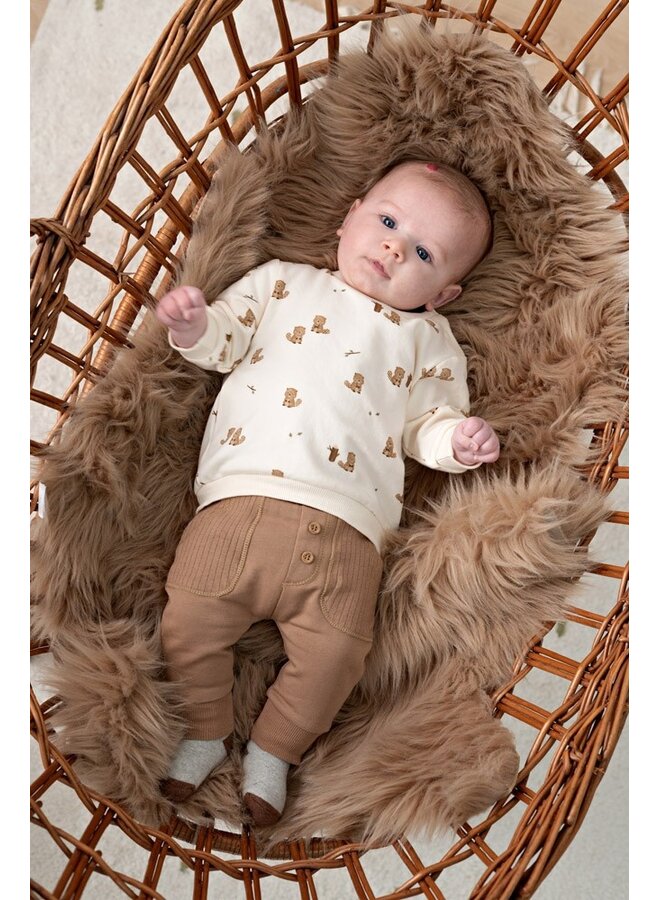Sweater AOP relaxed fit - Tiny Timber Tales 51602785 | Offwhite (600)