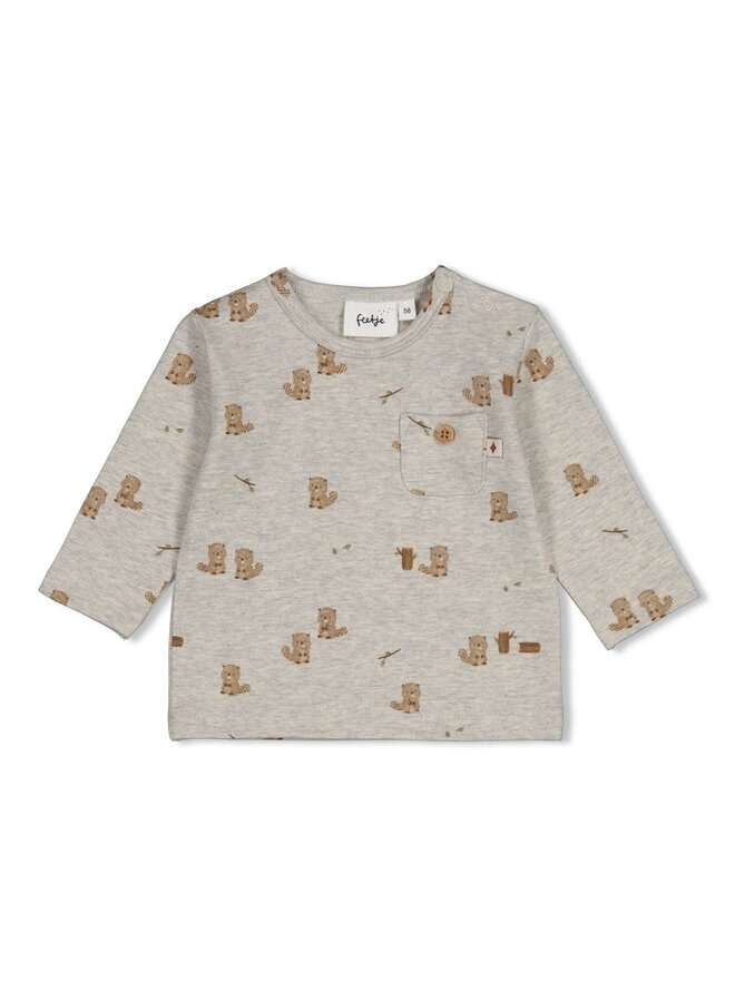 Longsleeve AOP - Tiny Timber Tales 51602779 | Grijs melange (665)