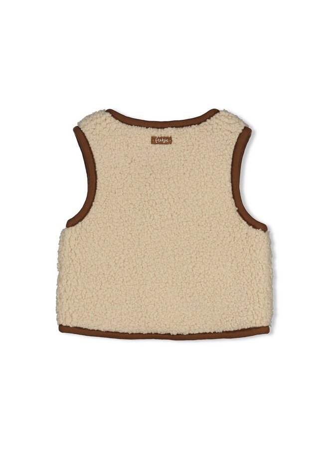 Omkeerbaar teddy gilet - Tiny Timber Tales 51200045 | Offwhite (600)