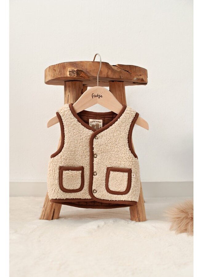 Omkeerbaar teddy gilet - Tiny Timber Tales 51200045 | Offwhite (600)