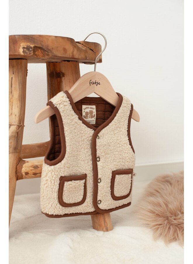 Omkeerbaar teddy gilet - Tiny Timber Tales 51200045 | Offwhite (600)