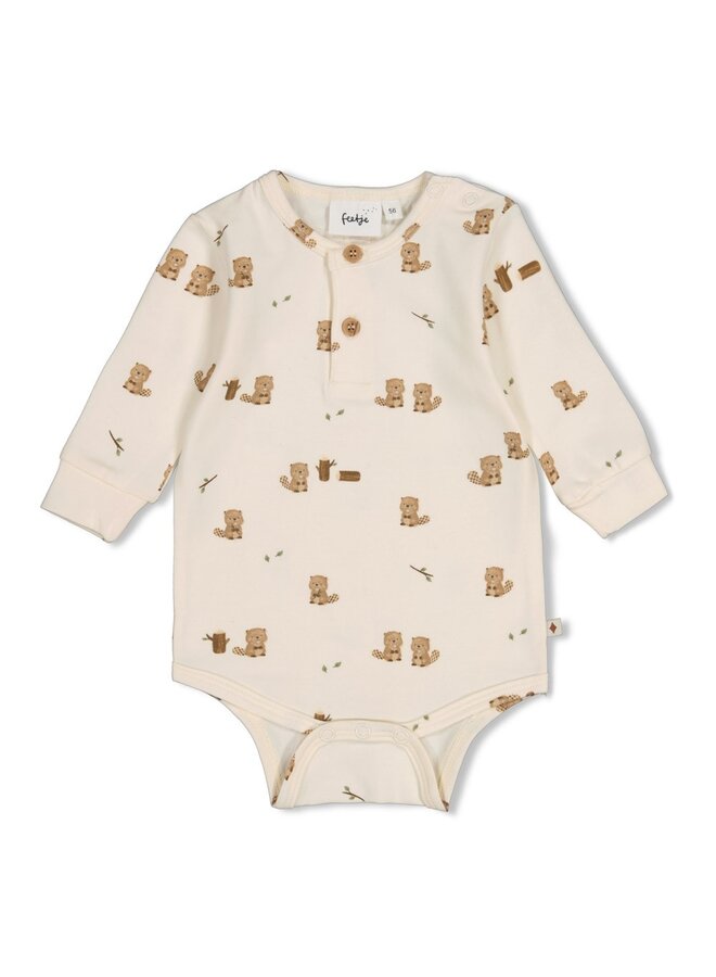 Romper AOP - Tiny Timber Tales 50200266 | Offwhite (600)