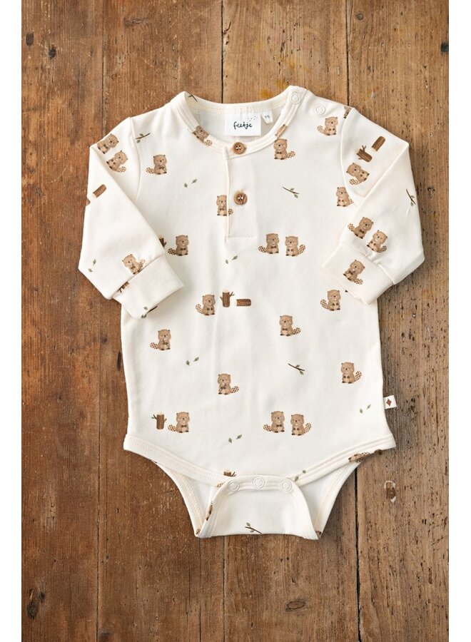 Romper AOP - Tiny Timber Tales 50200266 | Offwhite (600)