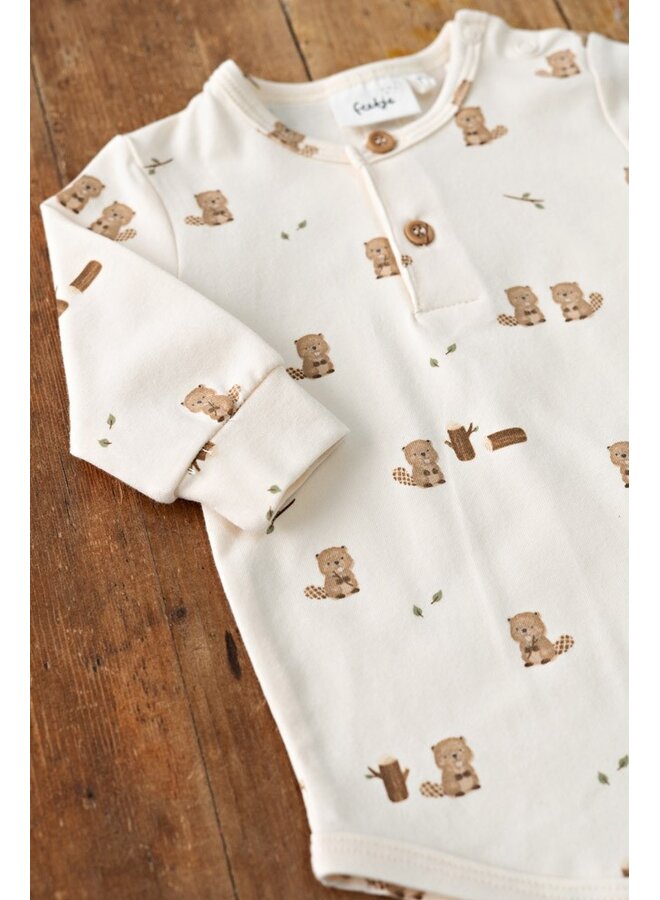 Romper AOP - Tiny Timber Tales 50200266 | Offwhite (600)