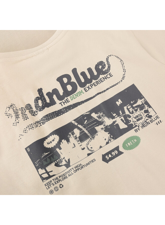 T-Shirt Indian Blue  960741 | Pale Sand -2156 (AW26)