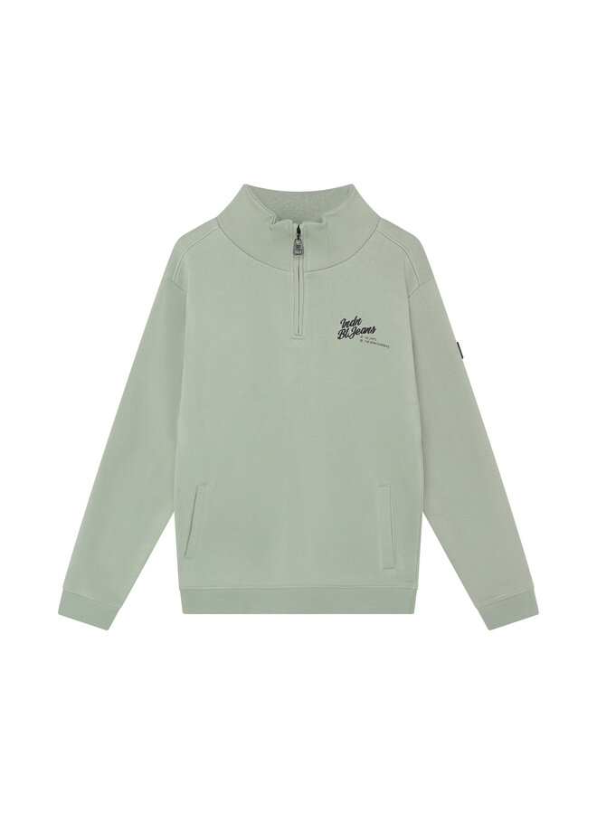 Zip Sweater INDN Brushed 960753 | Dust Green -9847 (AW26)