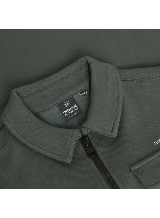 Shirt Jacket Zip Indian 960779 | Dust Army-9887 (AW26)