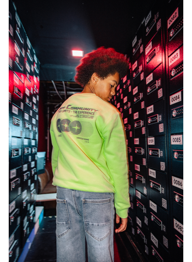 Loose Fit Sweat INDN Brushed 960758 | Fresh Lime-9825 (AW26)