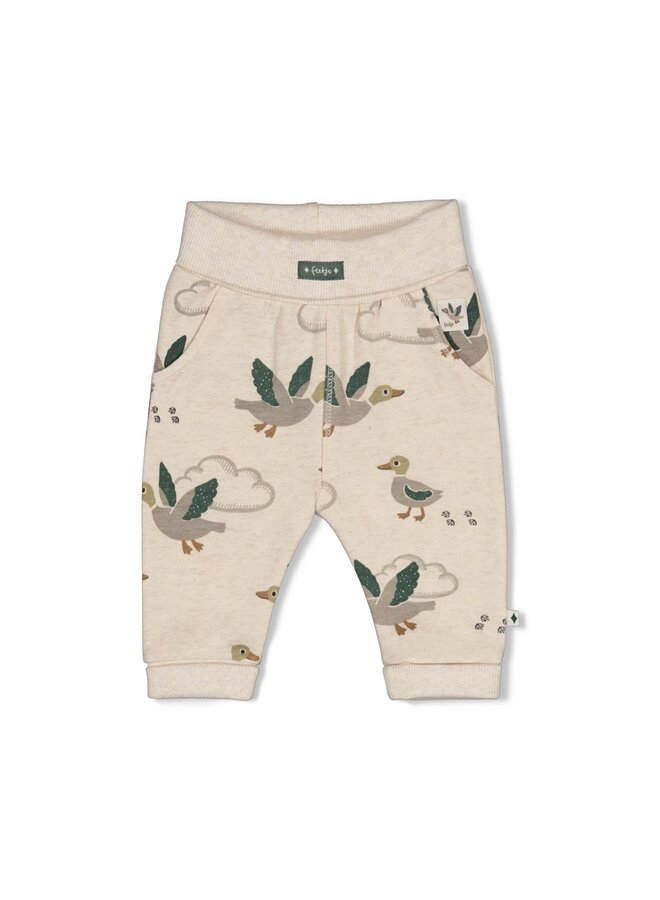 Broek AOP - Wiggle and Waddle 52202599 | Offwhite melange (610)