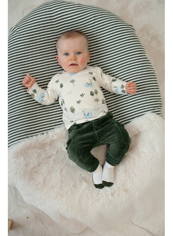 Broek velours rib - Wiggle and Waddle 52202598 | Groen (300)