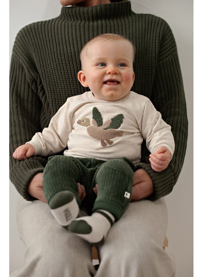 Sweater - Wiggle and Waddle 51602840 | Offwhite melange (610)