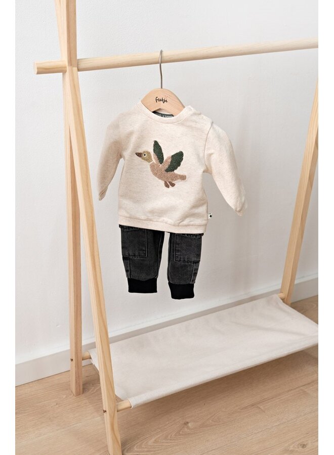 Sweater - Wiggle and Waddle 51602840 | Offwhite melange (610)