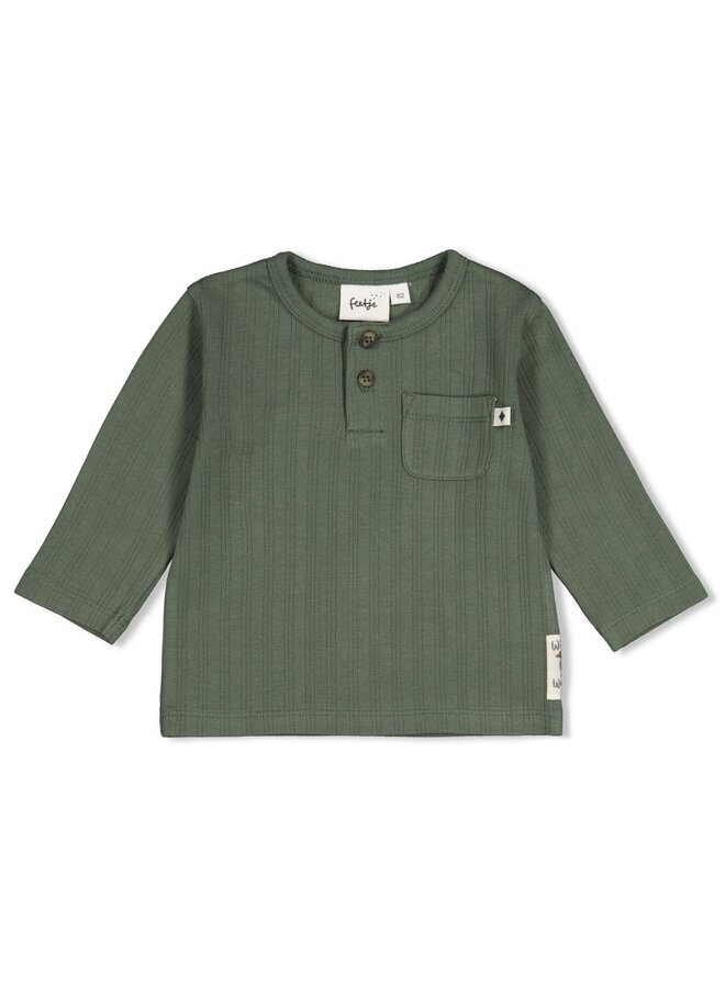 Longsleeve rib - Wiggle and Waddle 51602838 | Groen (300)