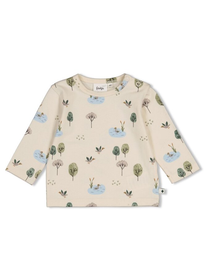 Longsleeve AOP - Wiggle and Waddle 51602836 | Offwhite (600)