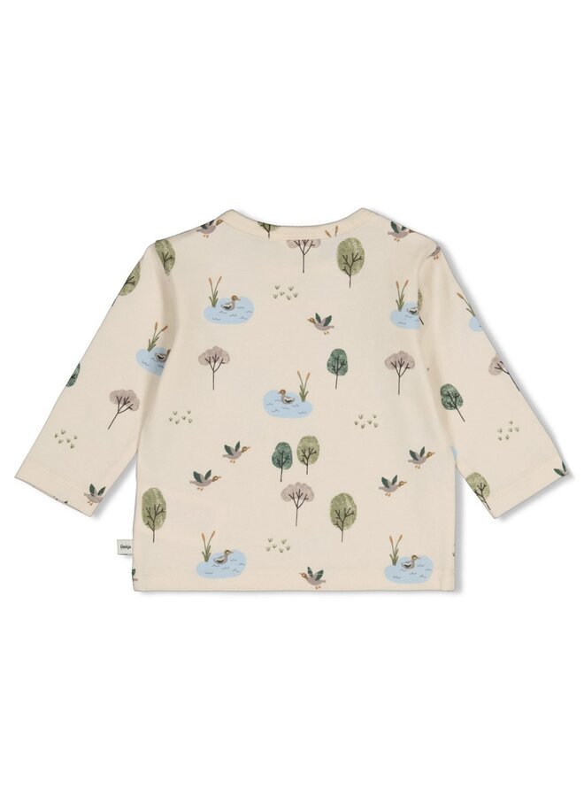 Longsleeve AOP - Wiggle and Waddle 51602836 | Offwhite (600)