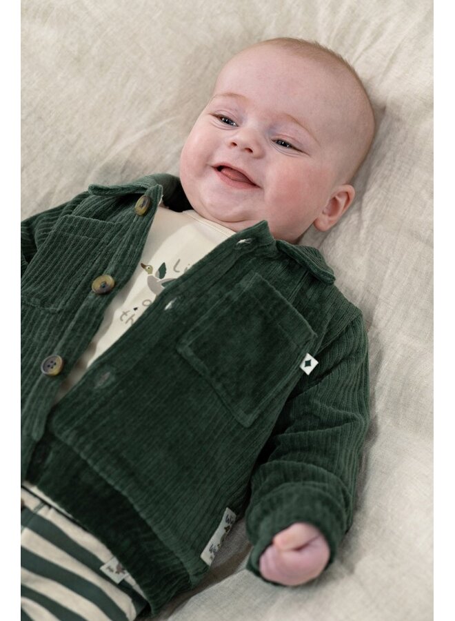 Jasje velours rib - Wiggle and Waddle 51300579 | Groen (300)