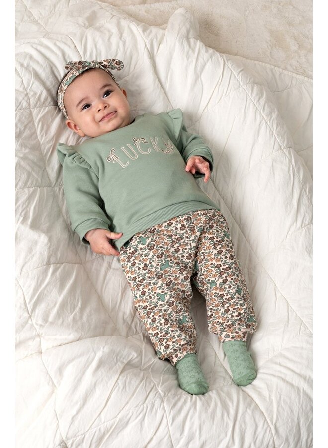 Broek AOP - Lucky Bloombird 52202633 | Offwhite (600)