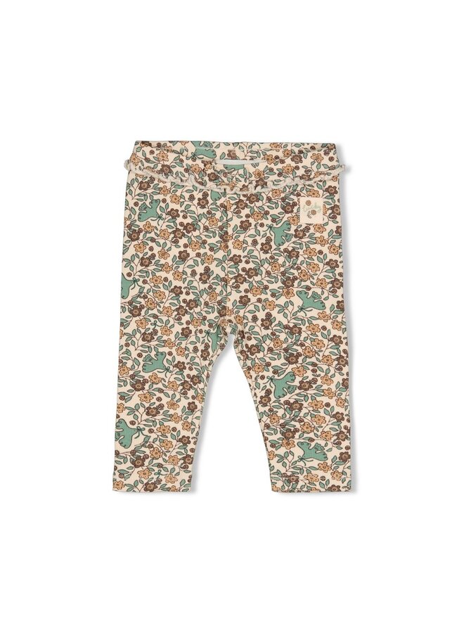 Legging rib AOP - Lucky Bloombird 52202632 | Offwhite (600)